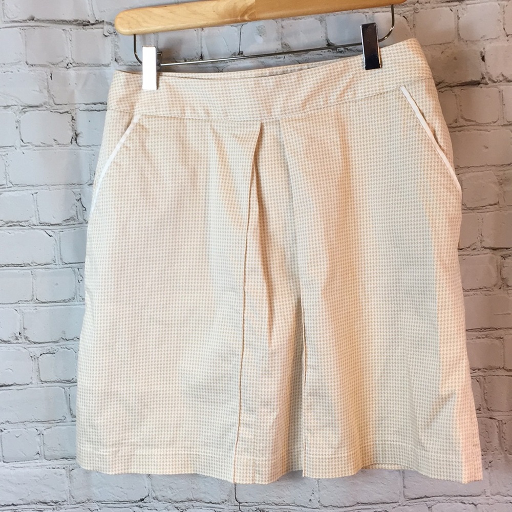 Peter Millar Checked Skort Shorts Skirt w/ Pockets Size 4